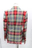 画像2: ヴィヴィアンウエストウッド 中古 / LOU LOU JACKET 38 赤×緑  H-24-08-18-001-jc-IN-ZH (2)