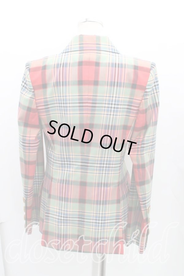 画像2: ヴィヴィアンウエストウッド 中古 / LOU LOU JACKET 38 赤×緑  H-24-08-18-001-jc-IN-ZH (2)