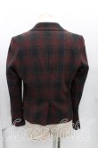 画像2: ヴィヴィアンウエストウッド MAN 中古 / タータンチェックウールジャケット 48 赤  H-24-08-25-005-jc-IN-ZH (2)