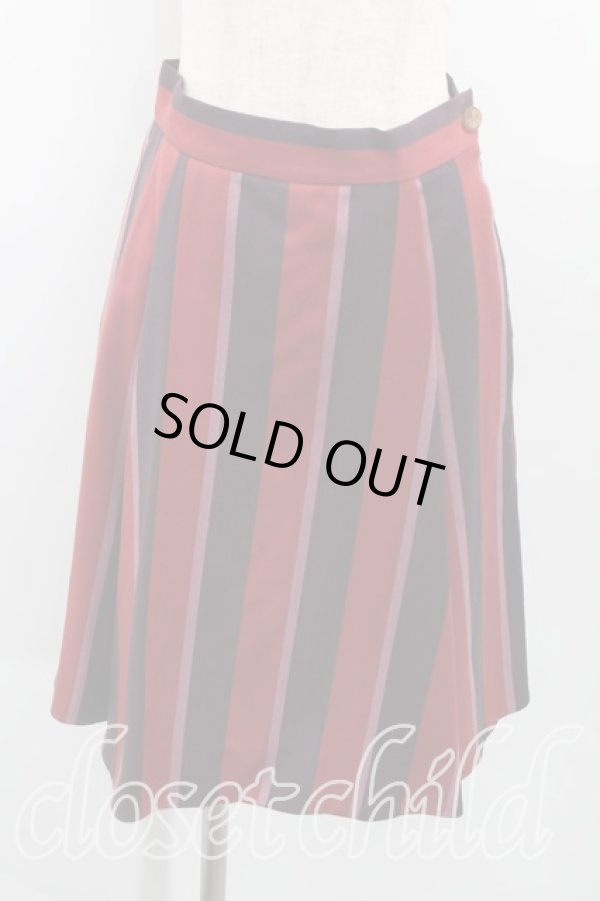 画像3: ヴィヴィアンウエストウッド 中古 / ストライプセットアップ 40 赤  H-24-08-25-017-su-OD-ZH (3)