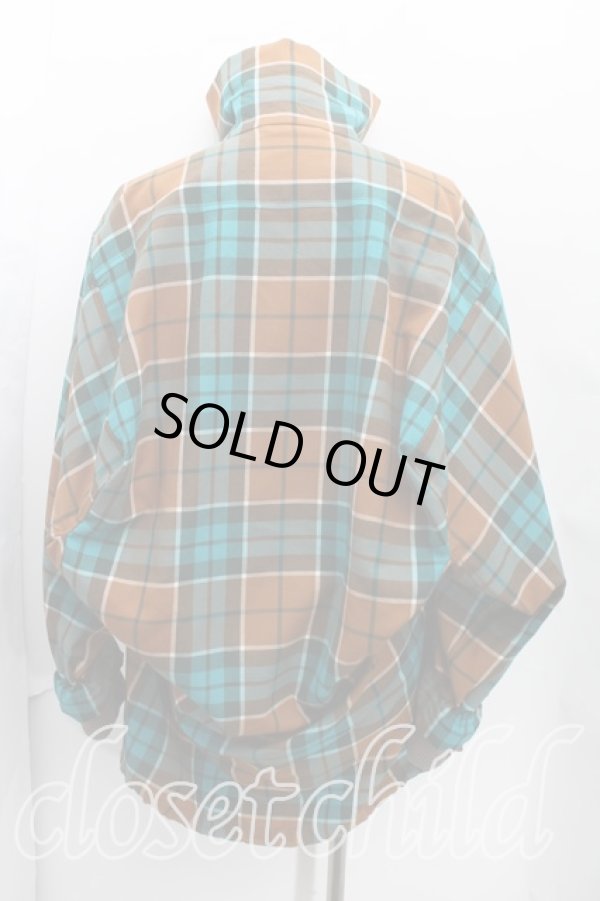 画像2: ヴィヴィアンウエストウッド MAN 中古 / タータンチェックブルゾン FREE 茶×青  H-24-09-01-041-to-IN-ZH (2)