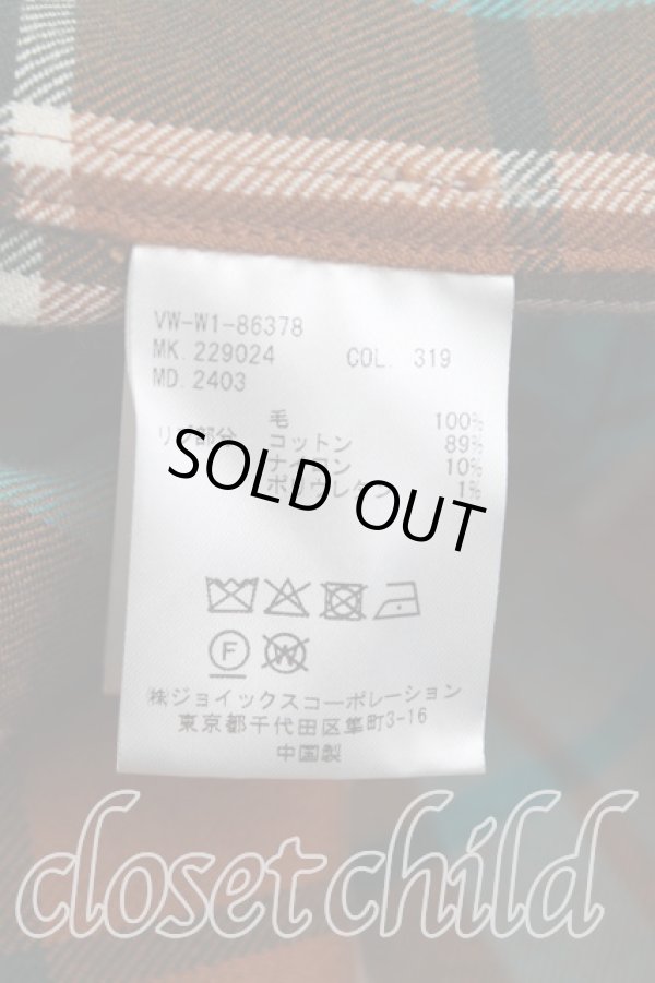 画像4: ヴィヴィアンウエストウッド MAN 中古 / タータンチェックブルゾン FREE 茶×青  H-24-09-01-041-to-IN-ZH (4)