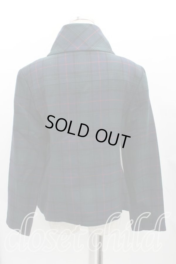 画像2: ヴィヴィアンウエストウッド 中古 / タータンチェックダブルジャケット 3 緑  H-24-09-01-002-jc-IN-ZH (2)