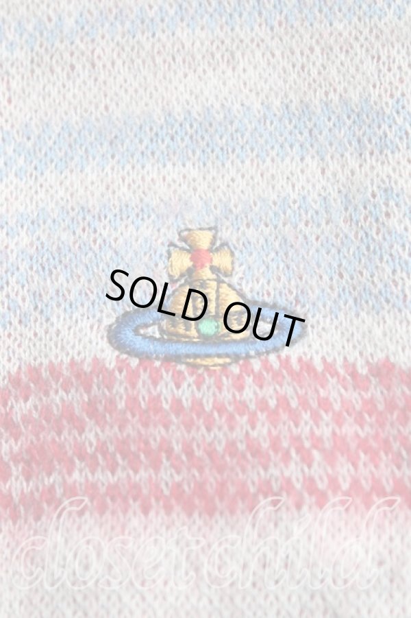 画像5: ヴィヴィアンウエストウッド 中古 / タータンチェックニット S 赤  H-24-09-08-035-to-OD-ZH (5)