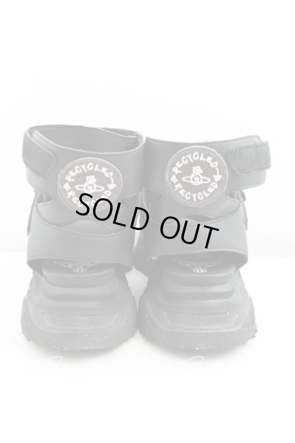 画像4: ヴィヴィアンウエストウッド 中古 / ROMPER 厚底 サンダル 37 黒  H-24-09-08-072-sh-OD-ZH (4)