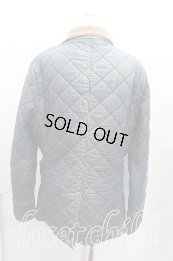 画像2: ANGLOMANIA 中古 / オーブ刺繍キルティングジャケット M インディゴ  H-24-09-15-001-jc-OD-ZH (2)