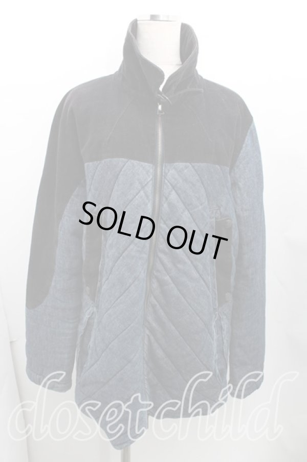 画像3: ANGLOMANIA 中古 / オーブ刺繍キルティングジャケット S インディゴ  H-24-09-15-002-jc-OD-ZH (3)