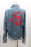 画像2: ANGLOMANIA 中古 / クラッシュデニムジャケット L インディゴ  H-24-09-22-001-jc-IN-ZH (2)