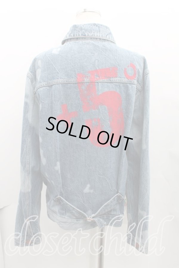 画像2: ANGLOMANIA 中古 / クラッシュデニムジャケット L インディゴ  H-24-09-22-001-jc-IN-ZH (2)