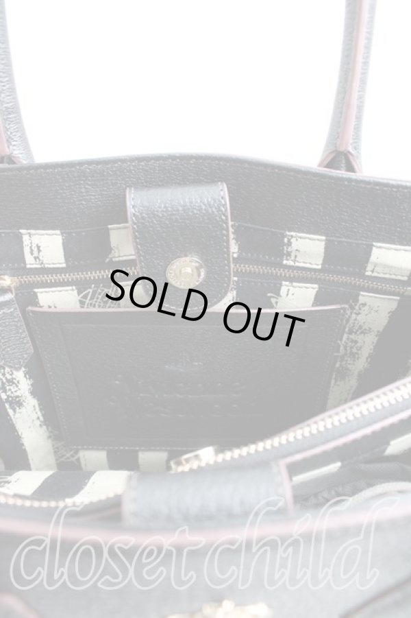 画像4: ヴィヴィアンウエストウッド 中古 / EXECUTIVEトートバッグL  黒  H-24-09-22-046-ba-IN-ZH (4)