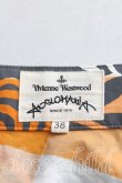 画像3: ANGLOMANIA 中古 / 総柄変形スカート 38 灰×オレンジ  H-24-09-22-072-sk-IN-ZH (3)