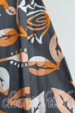 画像5: ANGLOMANIA 中古 / 総柄変形スカート 38 灰×オレンジ  H-24-09-22-072-sk-IN-ZH (5)