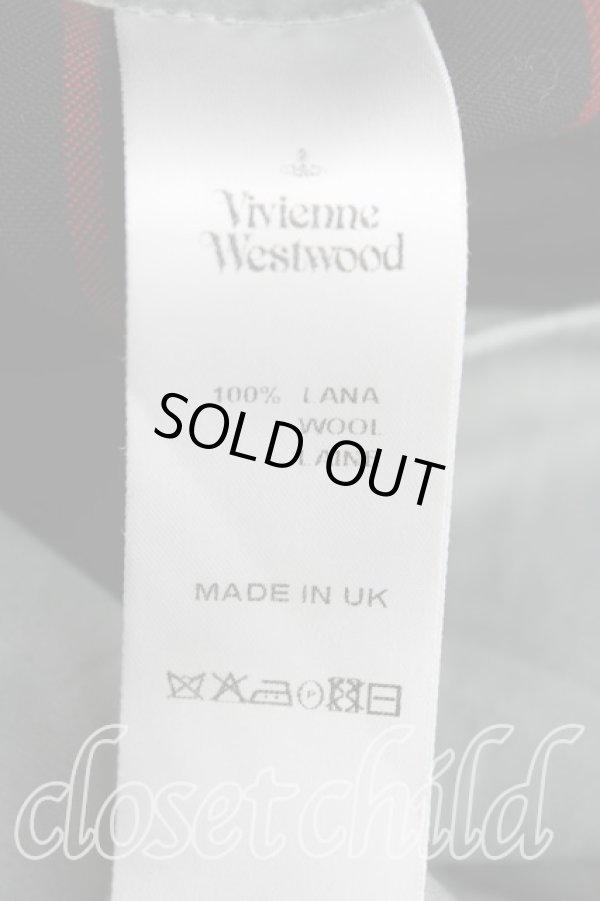 画像4: Worlds End 中古 / ストライプオーバーオール II 黒×赤  H-24-09-22-007-op-IN-ZH (4)