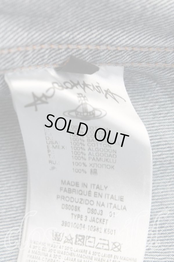 画像4: ANGLOMANIA 中古 / クラッシュデニムジャケット L インディゴ  H-24-09-22-001-jc-IN-ZH (4)