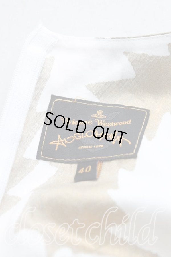 画像3: ANGLOMANIA 中古 / スクイグル柄ワンピース 40 ゴールド  H-24-09-29-003-op-OD-ZH (3)