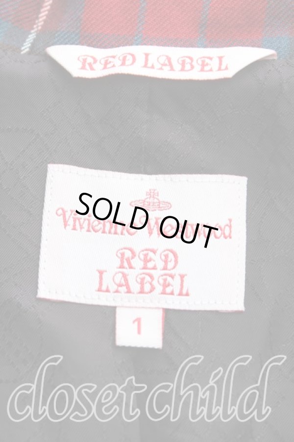 画像3: ヴィヴィアンウエストウッド 中古 / タータンチェックラブジャケット 1 赤  H-24-09-29-032-jc-OD-ZH (3)