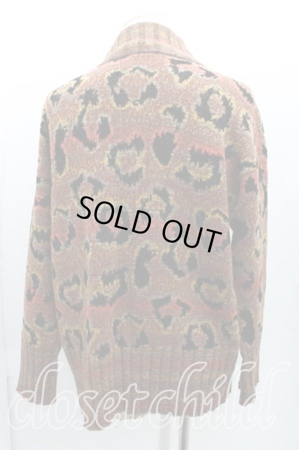 画像2: ヴィヴィアンウエストウッド MAN 中古 / レオパードジャガードニット FREE 茶  H-24-09-29-037-to-OD-ZH (2)