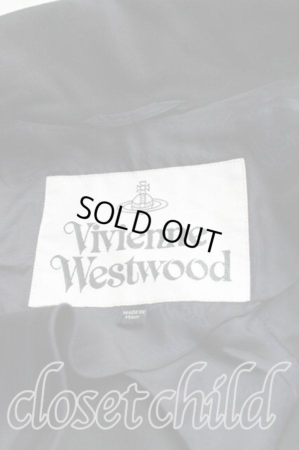 画像3: ヴィヴィアンウエストウッド 中古 / フラップコート 38 黒  H-24-09-29-009-co-OD-ZH (3)