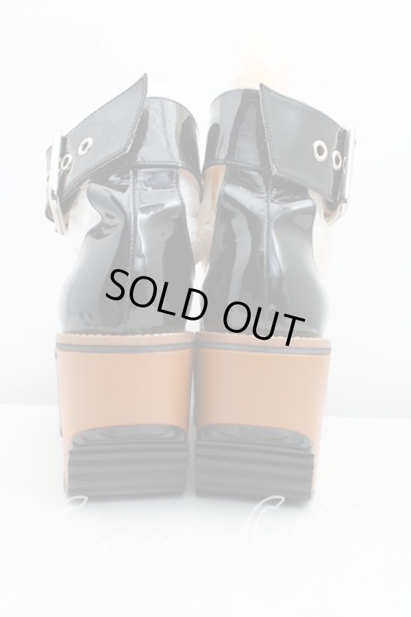 画像4: ヴィヴィアンウエストウッド 中古 / エナメルアンクルストラップシューズ37 黒 H-24-10-06-089-sh-IN-ZH (4)