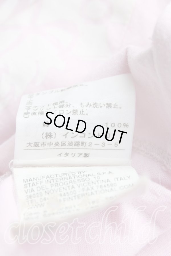 画像4: ヴィヴィアンウエストウッド 中古 / 額縁フラワーptTシャツ XS ピンク  H-24-10-13-004-ts-IN-ZH (4)