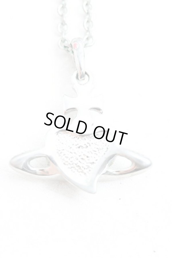 画像2: ヴィヴィアンウエストウッド 中古 / ディアマンテハートネックレス  シルバー  H-24-10-13-012-nl-IN-ZH (2)