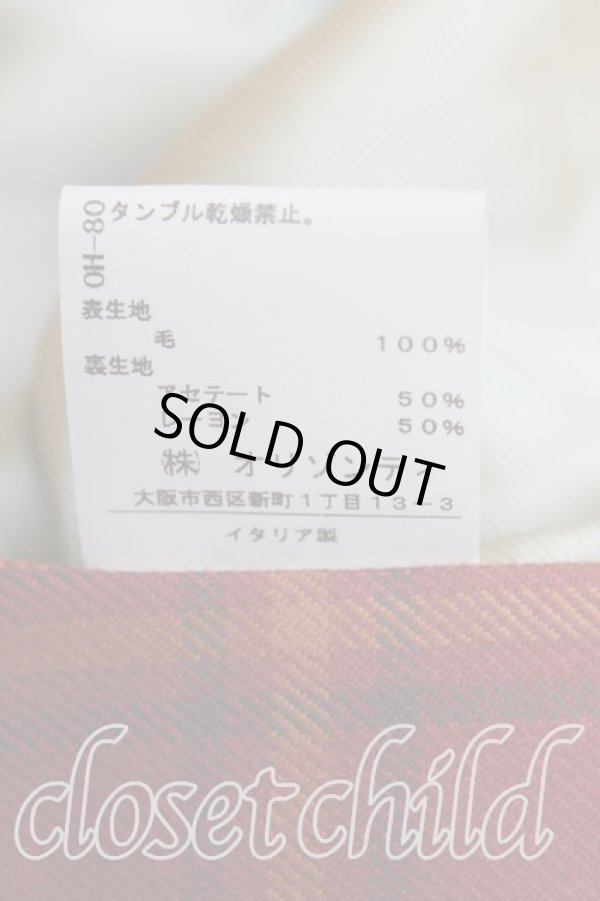 画像4: ヴィヴィアンウエストウッド 中古 / タータンチェックシングルジャケット 38 茶  H-24-10-20-004-jc-OD-ZH (4)