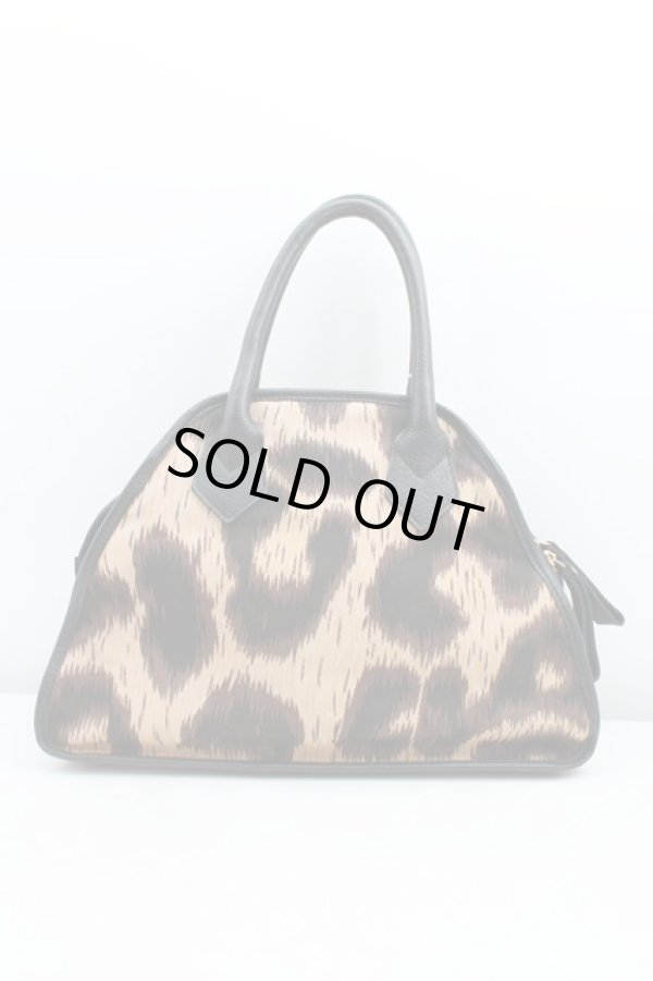 画像2: ヴィヴィアンウエストウッド 中古 / レオパードヤスミンバッグ  茶  H-24-10-20-037-ba-OD-ZH (2)