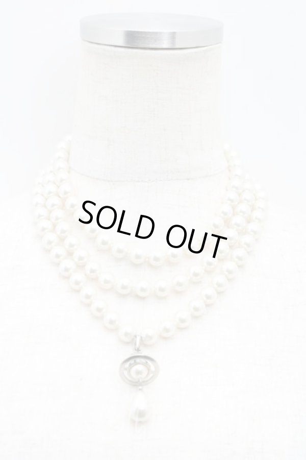 画像6: ヴィヴィアンウエストウッド 中古 / 3連パールドロップチョーカー  シルバー  H-24-10-20-050-nl-OD-ZH (6)