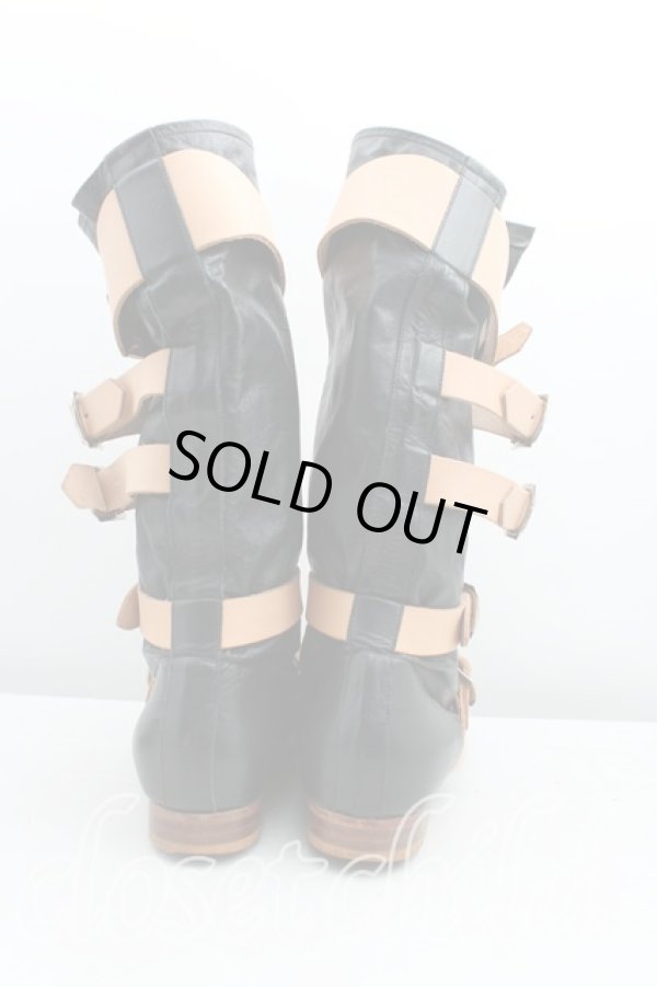 画像4: ヴィヴィアンウエストウッド 中古 / パイレーツブーツ 24 黒  H-24-10-20-053-sh-OD-ZH (4)