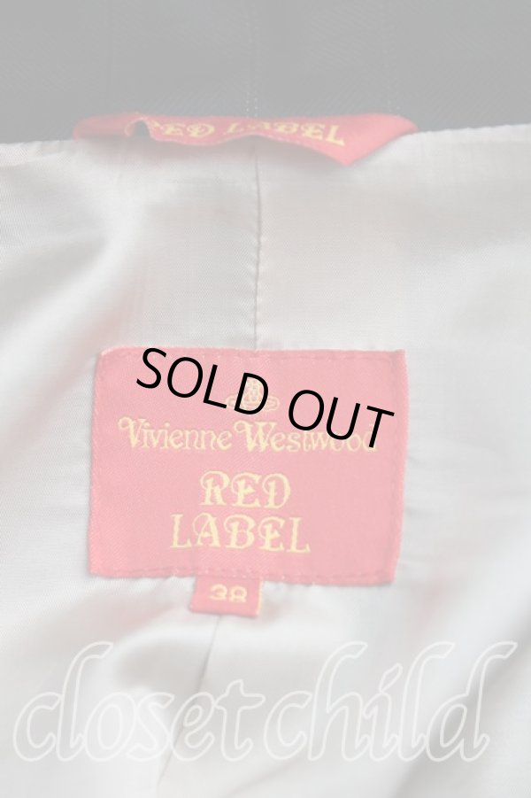 画像3: ヴィヴィアンウエストウッド 中古 / ストライプサイドボタンジャケット 38 紺  H-24-10-20-006-jc-IN-ZH (3)