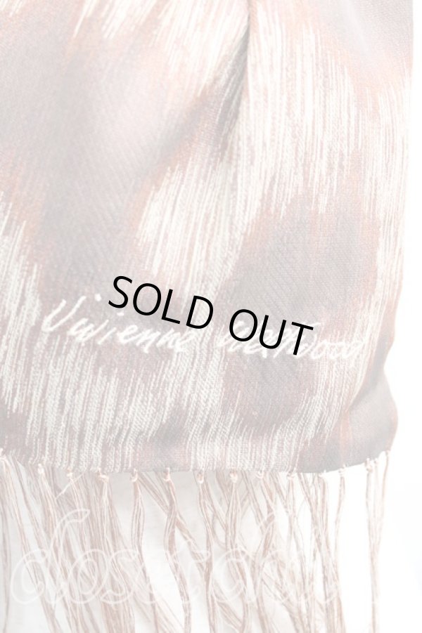 画像2: ヴィヴィアンウエストウッド 中古 / レオパードストール  茶  H-24-10-20-061-gd-IN-ZH (2)