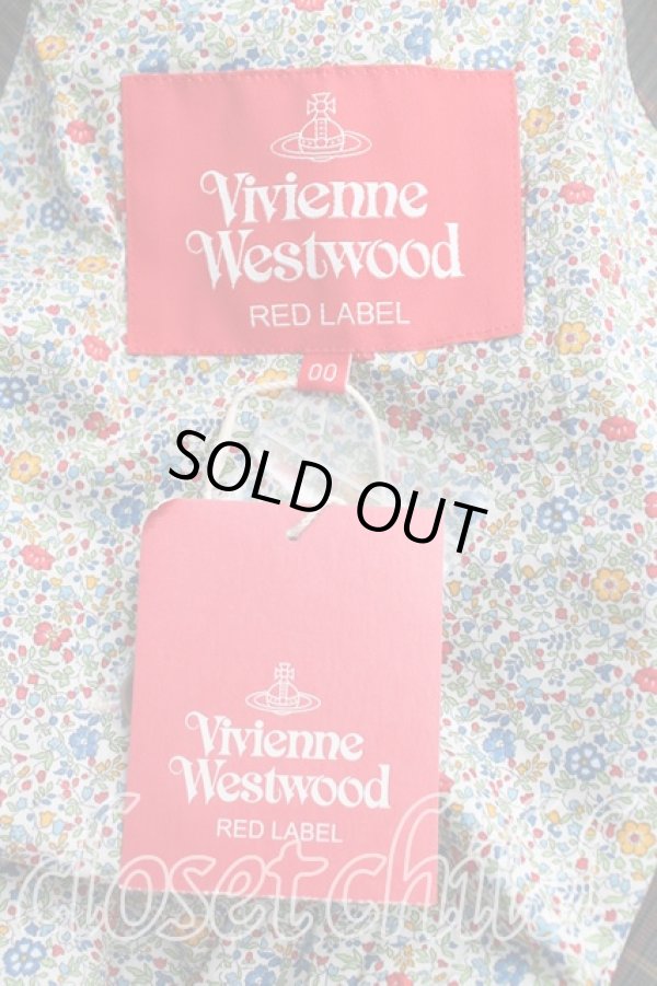 画像4: ヴィヴィアンウエストウッド 中古 / リバティパイピングタータンチェックトレンチコート 00 黒  H-24-10-20-010-co-IN-ZH (4)