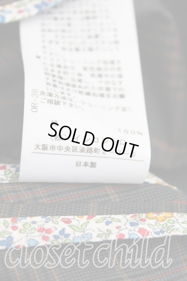 画像5: ヴィヴィアンウエストウッド 中古 / リバティパイピングタータンチェックトレンチコート 00 黒  H-24-10-20-010-co-IN-ZH (5)