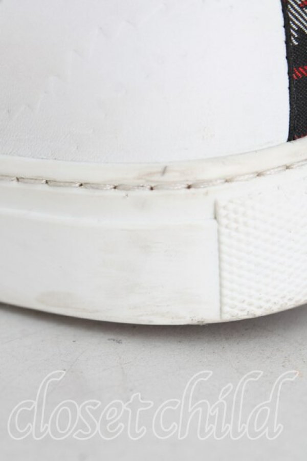 画像7: ヴィヴィアンウエストウッド MAN 中古 / スクイグルメンズハイカットスニーカー 40 白  H-24-10-27-030-sh-OD-ZH (7)