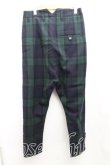 画像2: ヴィヴィアンウエストウッド MAN 中古 / チェックサルエルパンツ 44 緑  H-24-10-27-006-pa-OD-ZH (2)
