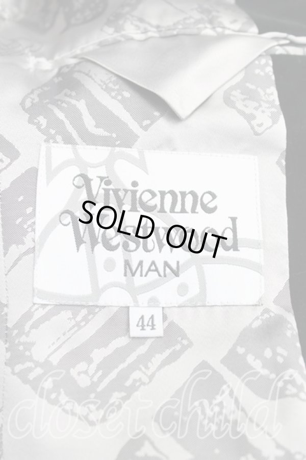 画像3: ヴィヴィアンウエストウッド MAN 中古 / ダブルブレストコート 44 黒  H-24-10-27-002-co-OD-ZH (3)