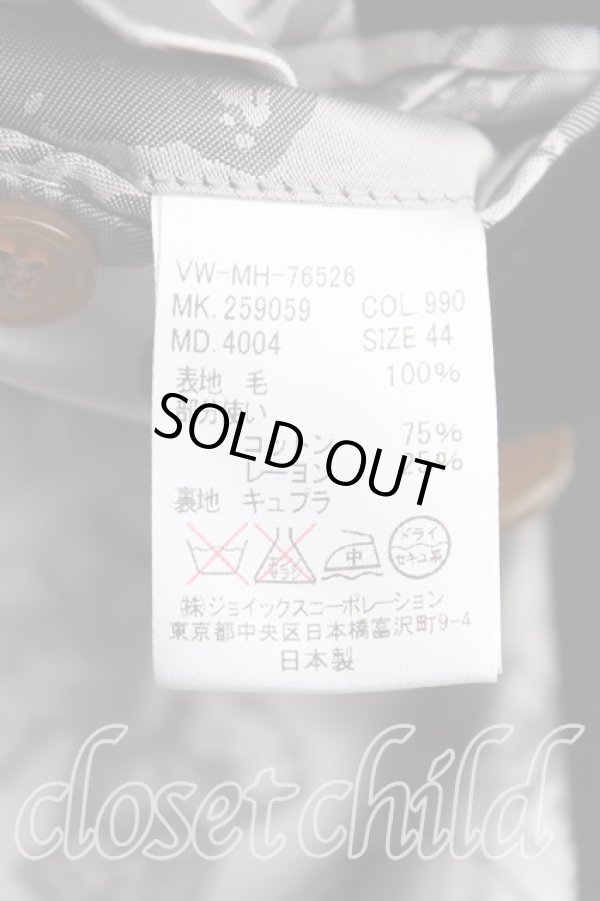 画像4: ヴィヴィアンウエストウッド MAN 中古 / ダブルブレストコート 44 黒  H-24-10-27-002-co-OD-ZH (4)