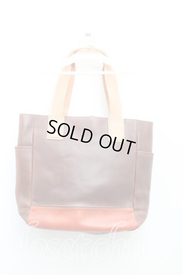 画像2: ヴィヴィアンウエストウッド 中古 / オーブ型押レザートートバッグ  茶  H-24-10-27-021-ba-IN-ZH (2)