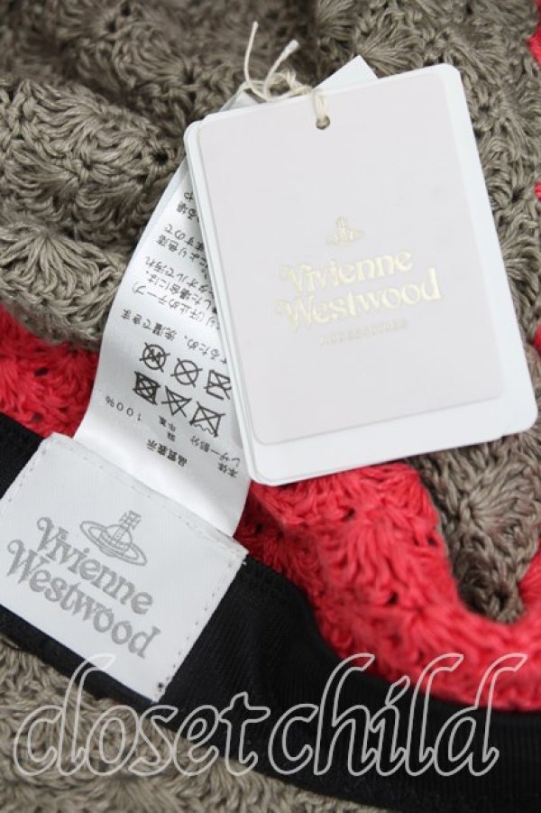 画像4: ヴィヴィアンウエストウッド 中古 / 2トーンハンドニッティングハット   H-24-11-03-035-ha-IN-ZH (4)