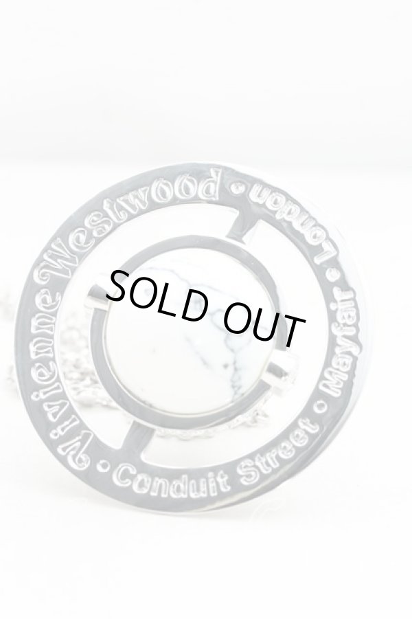 画像4: ヴィヴィアンウエストウッド 中古 / GIANT ORB PENDANT【HOWLITE】  シルバー  H-24-11-03-054-nl-OD-ZH (4)