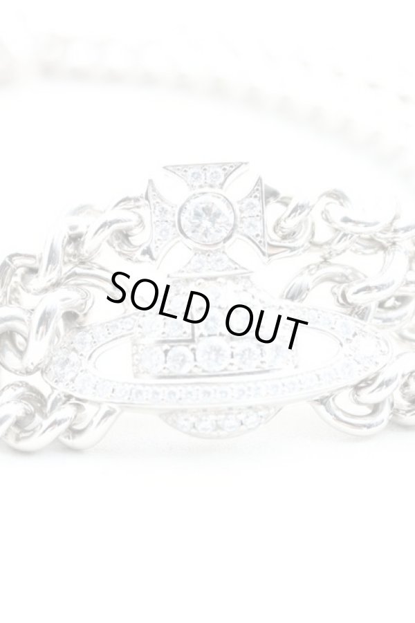 画像2: ヴィヴィアンウエストウッド 中古 / GRAZIELLAチョーカー  シルバー  H-24-11-03-056-nl-OD-ZH (2)