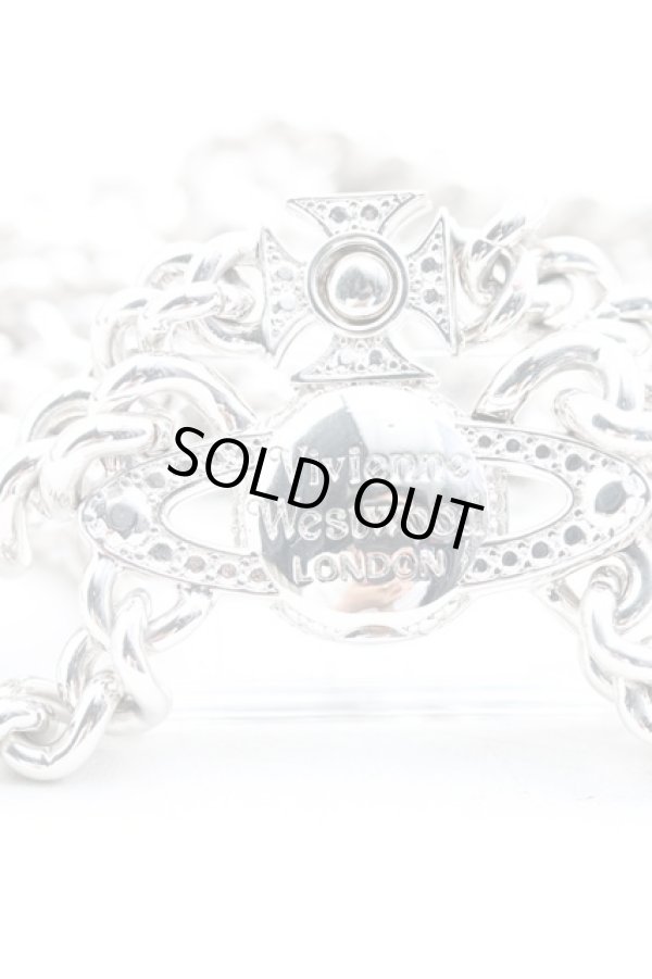 画像3: ヴィヴィアンウエストウッド 中古 / GRAZIELLAチョーカー  シルバー  H-24-11-03-056-nl-OD-ZH (3)