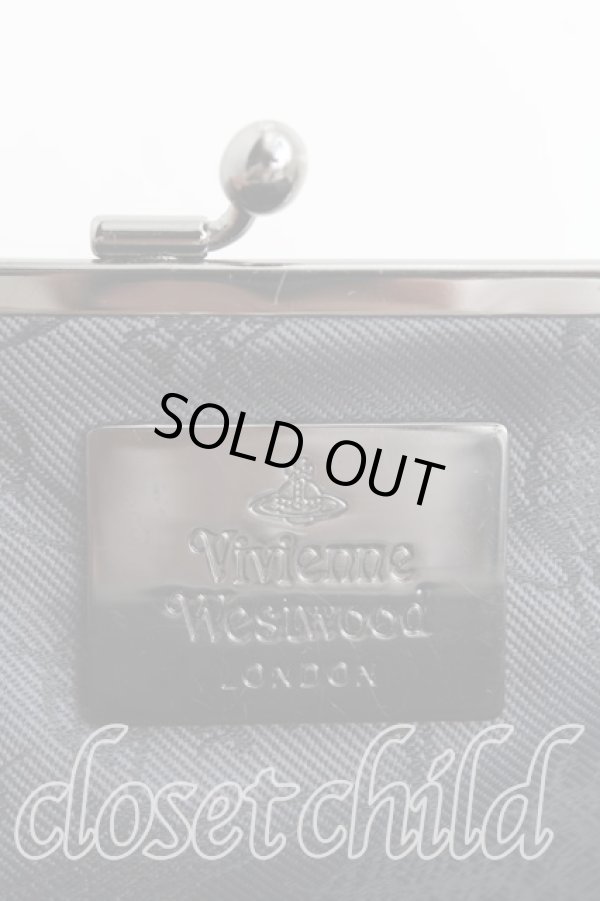 画像4: ヴィヴィアンウエストウッド 中古 / グリッターガマ口ショルダーバッグ  ゴールド×黒  H-24-11-03-070-ba-IN-ZH (4)
