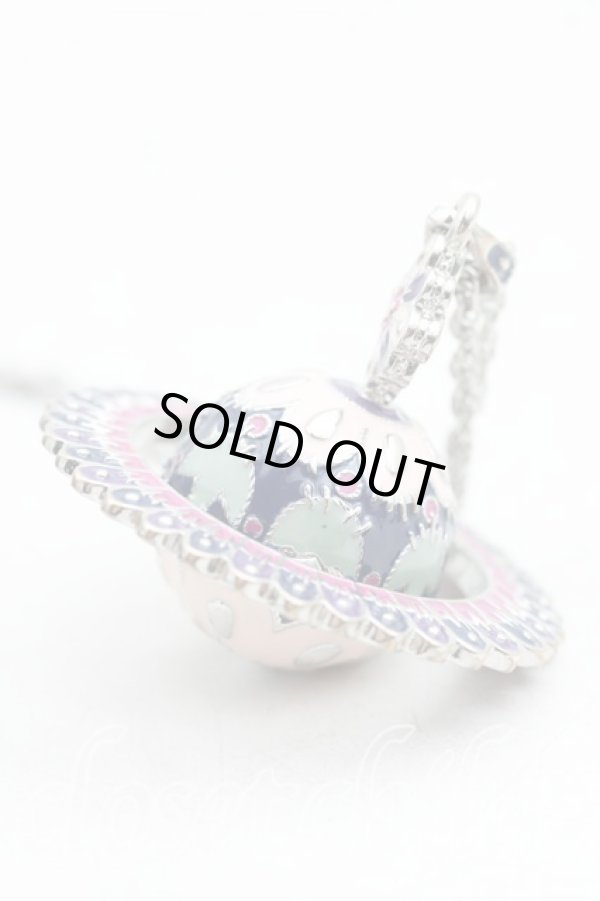 画像2: ヴィヴィアンウエストウッド 中古 / NC/バルカンフォークススモールオーブネックレス  シルバー  H-24-11-03-079-nl-OD-ZH (2)