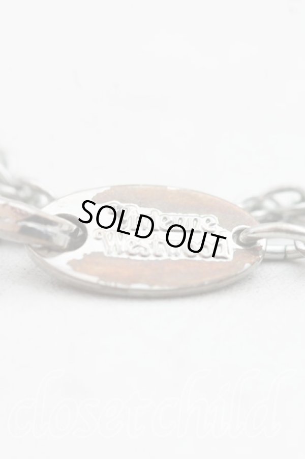 画像4: ヴィヴィアンウエストウッド 中古 / NC/バルカンフォークススモールオーブネックレス  シルバー  H-24-11-03-079-nl-OD-ZH (4)