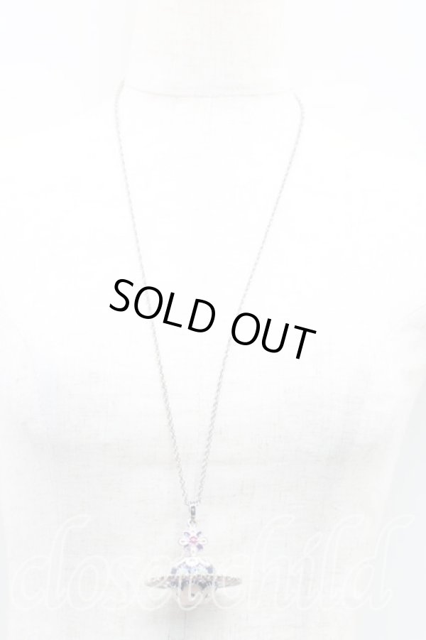 画像5: ヴィヴィアンウエストウッド 中古 / NC/バルカンフォークススモールオーブネックレス  シルバー  H-24-11-03-079-nl-OD-ZH (5)