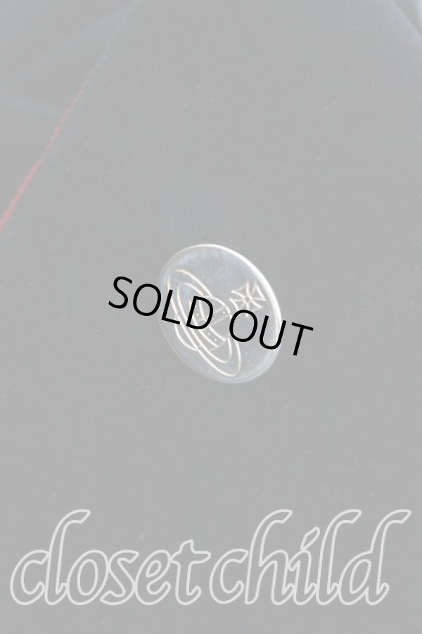 画像6: ヴィヴィアンウエストウッド 中古 / 別珍ラブジャケット 42 黒×赤  H-24-11-03-001-jc-IN-ZH (6)