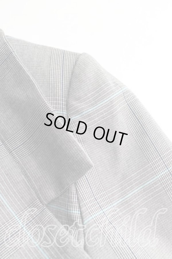 画像5: ヴィヴィアンウエストウッド 中古 / グレンチェックスタンドカラージャケット 01 灰  H-24-11-10-002-jc-IN-ZH (5)