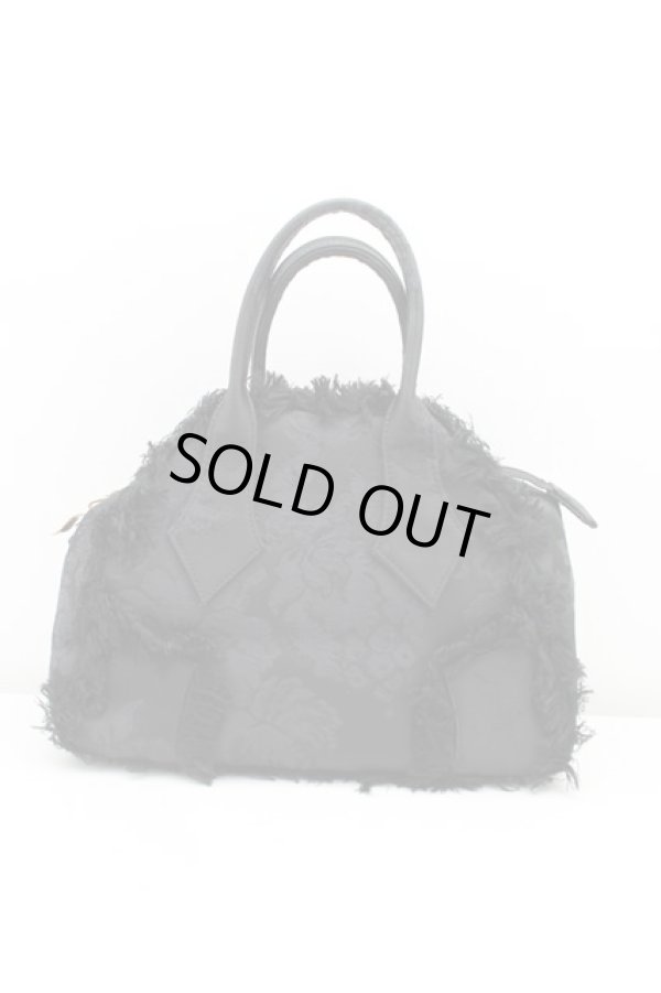 画像2: ヴィヴィアンウエストウッド 中古 / ゴブランローズヤスミンバッグ  黒  H-24-11-10-049-ba-IN-ZH (2)