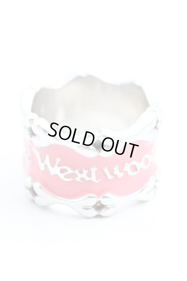 画像2: ヴィヴィアンウエストウッド 中古 / ボーンバンドリング S シルバー×ピンク  H-24-11-10-074-rg-IN-ZH (2)